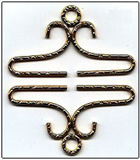 Hammered Brass Bellpull Hardware