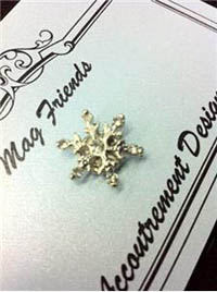 Glamorous Snowflake Magnet Set