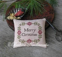 Christmas Wreath Pin Pillow