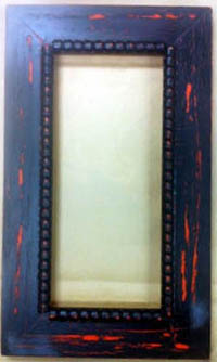 Meg Black over Orange Frame