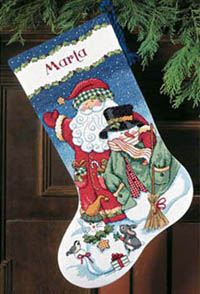 Santa & Snowman Stocking Kit
