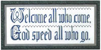 God Speed Welcome Motto