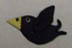 Black Bird - Heart in Hand Button