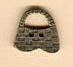 HSEOB12 - Old Brass Basket Homespun Elegance Button
