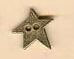 HSEOB9 - Old Brass Star Homespun Elegance Button