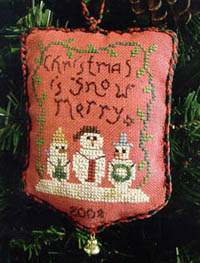 2008 Snowman Ornament - Snow Merry