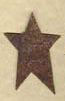 HSEST175 Large Old Tin Star Homespun Elegance Button