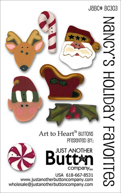 Nancy's Holiday Favorites Button Card