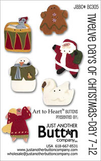 Twelve Days of Christmas 7-12 Button Card