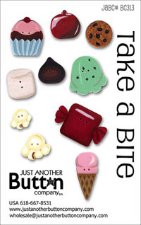 Take A Bite Button Card
