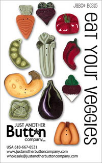 Eat Your Veggies Button Card