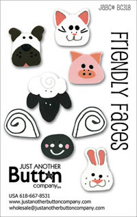 Friendly Faces Button Card