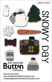 Snowy Day Button Card