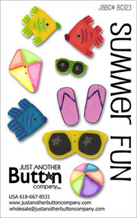 Summer Fun Button Card