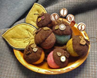 Acorn Medley Mini Pincushions Kit