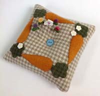 Carrot Tuft Pillow Pincushion