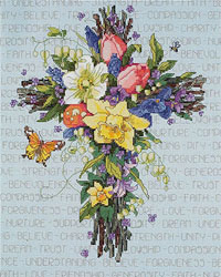 Spring Floral Cross Kit