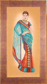 Indian Lady In Blue Suri Kit