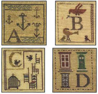 Alphabet Piddlings - ABCD