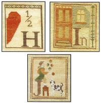 Alphabet Piddlings - HIJ