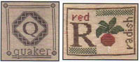 Alphabet Piddlings Q & R