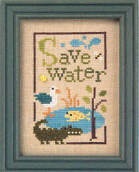 Save Water Green Flip-it