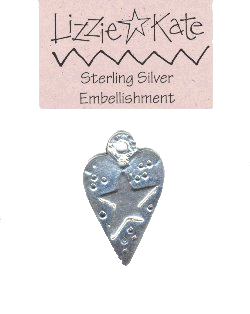 Sterling Silver Heart Lizzie Kate Charm