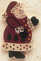 43006 Side View Santa Debbie Mumm Button