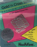 Square Pin Silver n Cross