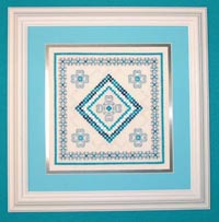 Turquoise Begin. Blackwork