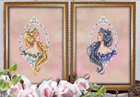 Blond & Brunette Beauty Cameos