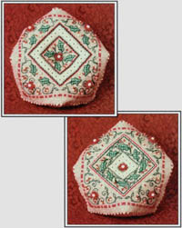 Holiday Holly Biscornu Kit