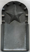 Fluted Star Tin Frame