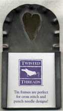 Fluted Heart Tin Frame