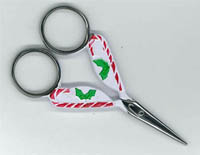 Candy Cane Scissors  (Silver)