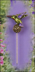Hummingbird Charmed Garden Pin