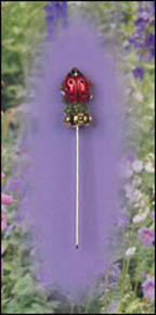 Tiny Ladybug Charm Garden Pin