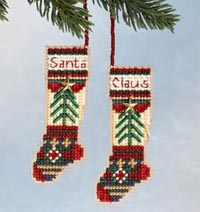 2006 Santa's Closet Ornaments -Santa's Stockings