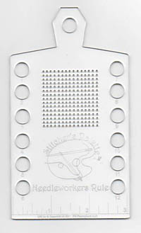 Hornbrook Shape Acrylic Thread Pallet with Needlework Grid 