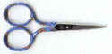 Blue Floral Handle Embroidery Scissors