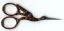 Orange/Blue Handle Stock Embroidery Scissors