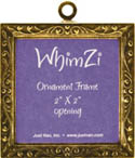 Antique Brass Embossed WhimZi frame