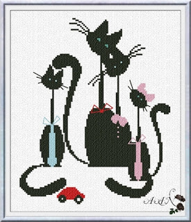 Meow Family by Alessandra Adelaide Needlework