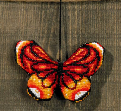 Red Butterfly Ornament Kit