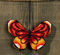 Red Butterfly Ornament Kit