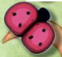 1103 Cranberry Ladybug - Just Another Button Co