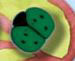 1155M Med. Green Ladybug - Just Another Button Co