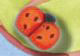 1156 Med. Orange Ladybug - Just Another Button Co