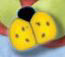 1158 Med. Yellow Ladybug - Just Another Button Co