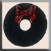 T12055 - Matte Green Wreath & Red Bow